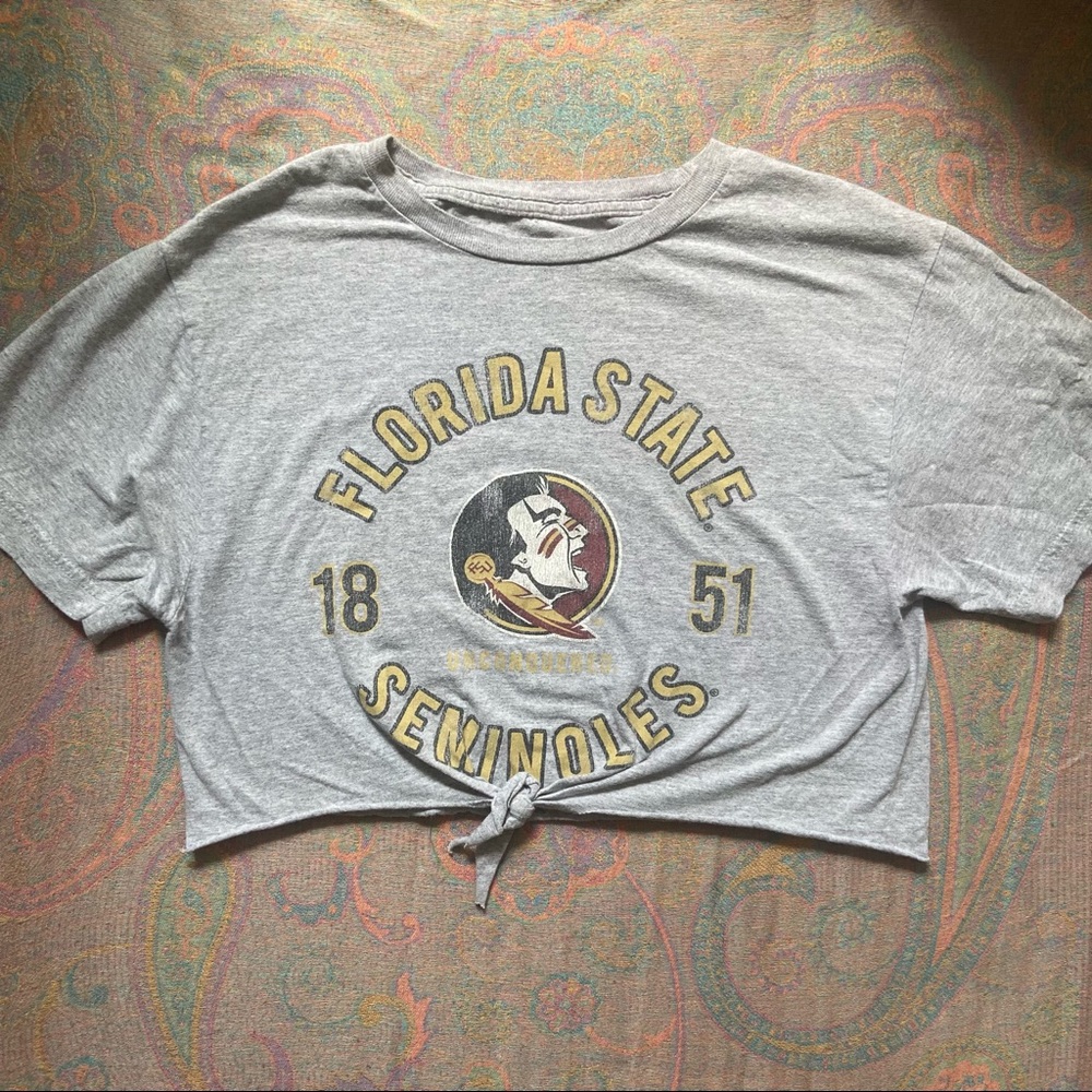 Florida State University FSU Crop Top Shirt